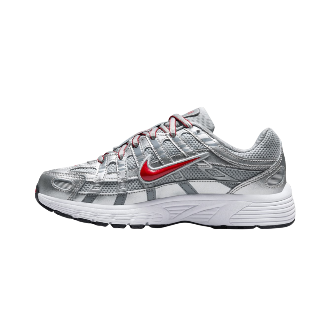 Nike P-6000 GS Metallic Silver / Gym Red - Missing Box Lid