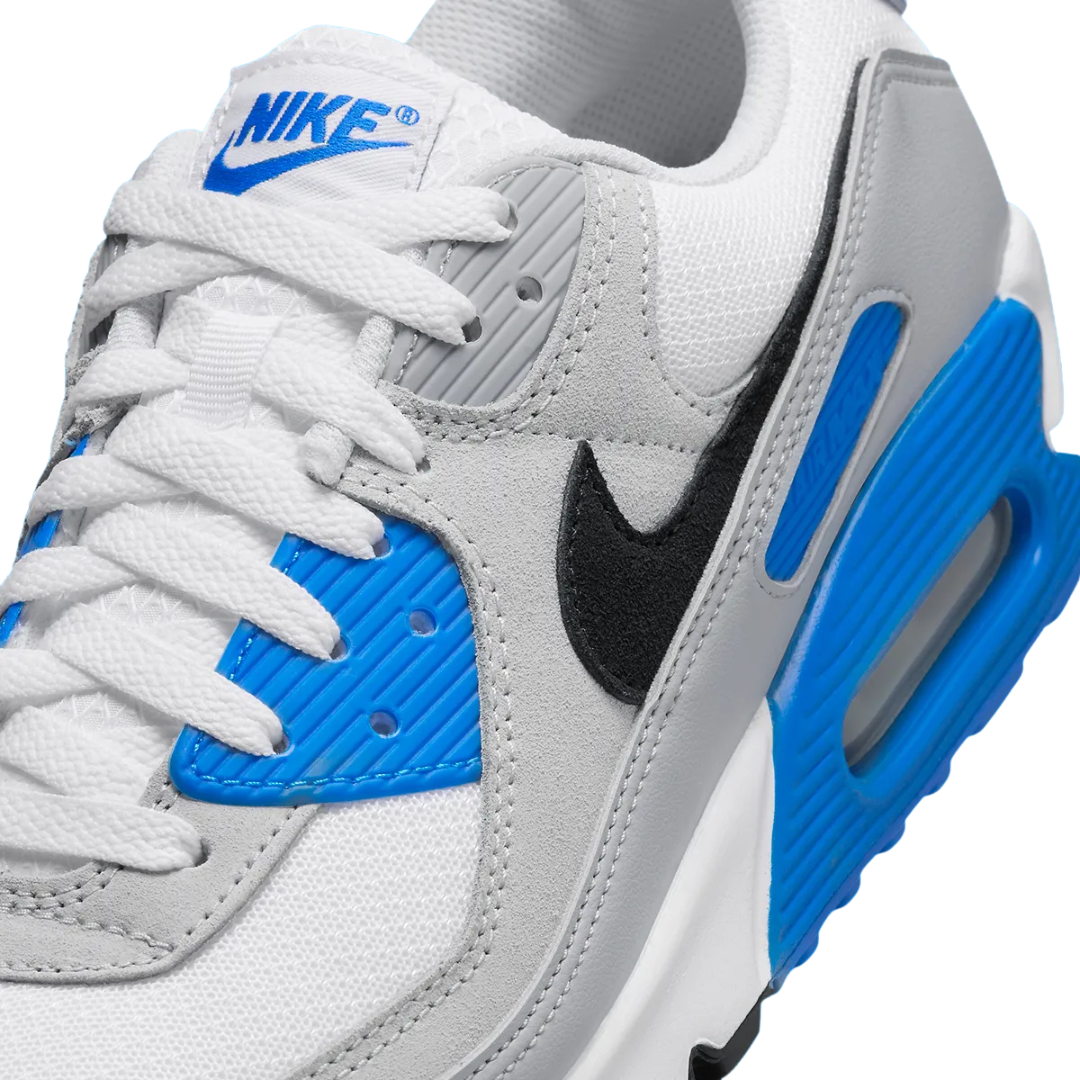 Nike Air Max 90 White / Black / Photo Blue - Missing Box Lid