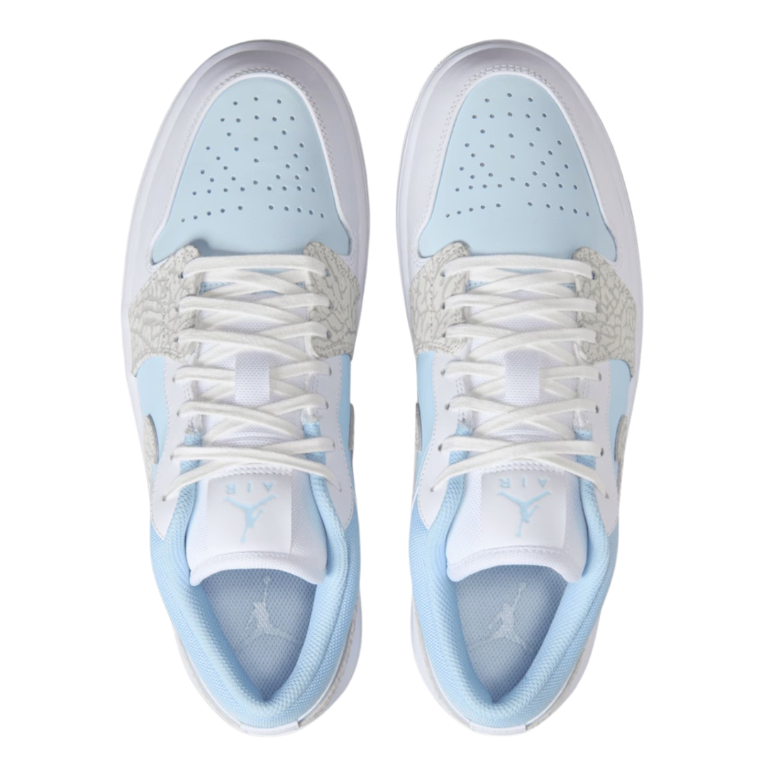 Nike Air Jordan 1 Low SE Blue Tint Elephant Print - Missing Box Lid