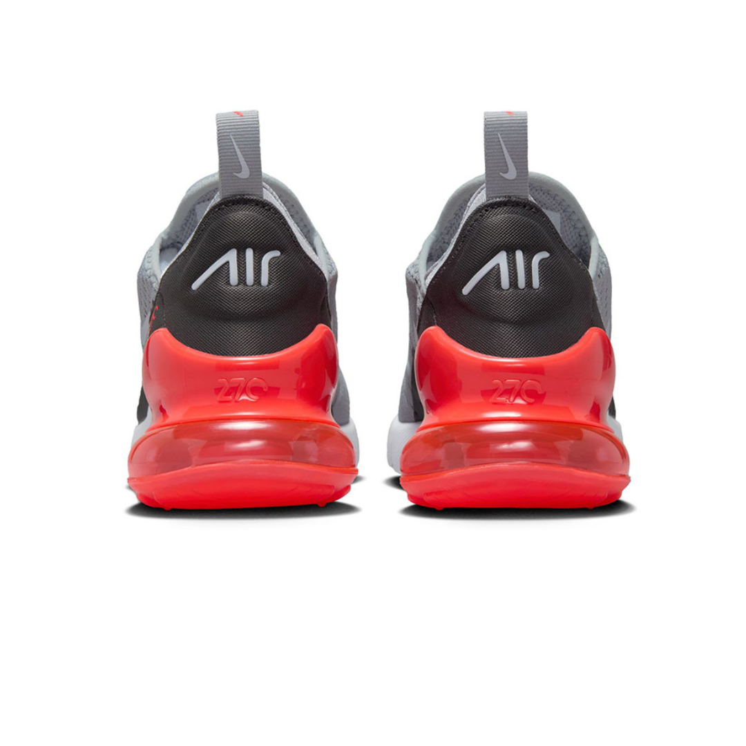 Nike Air Max 270 GS Wolf Grey / Bright Crimson - Missing Box Lid