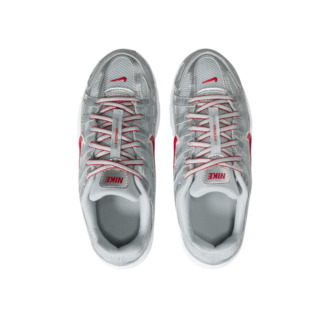 Nike P-6000 GS Metallic Silver / Gym Red - Missing Box Lid