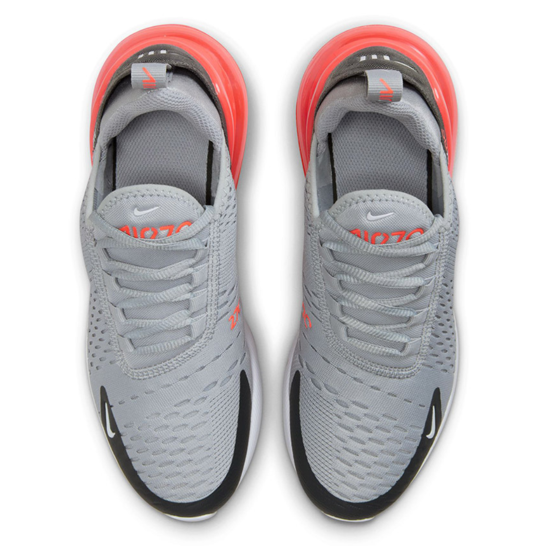 Nike Air Max 270 GS Wolf Grey / Bright Crimson - Missing Box Lid