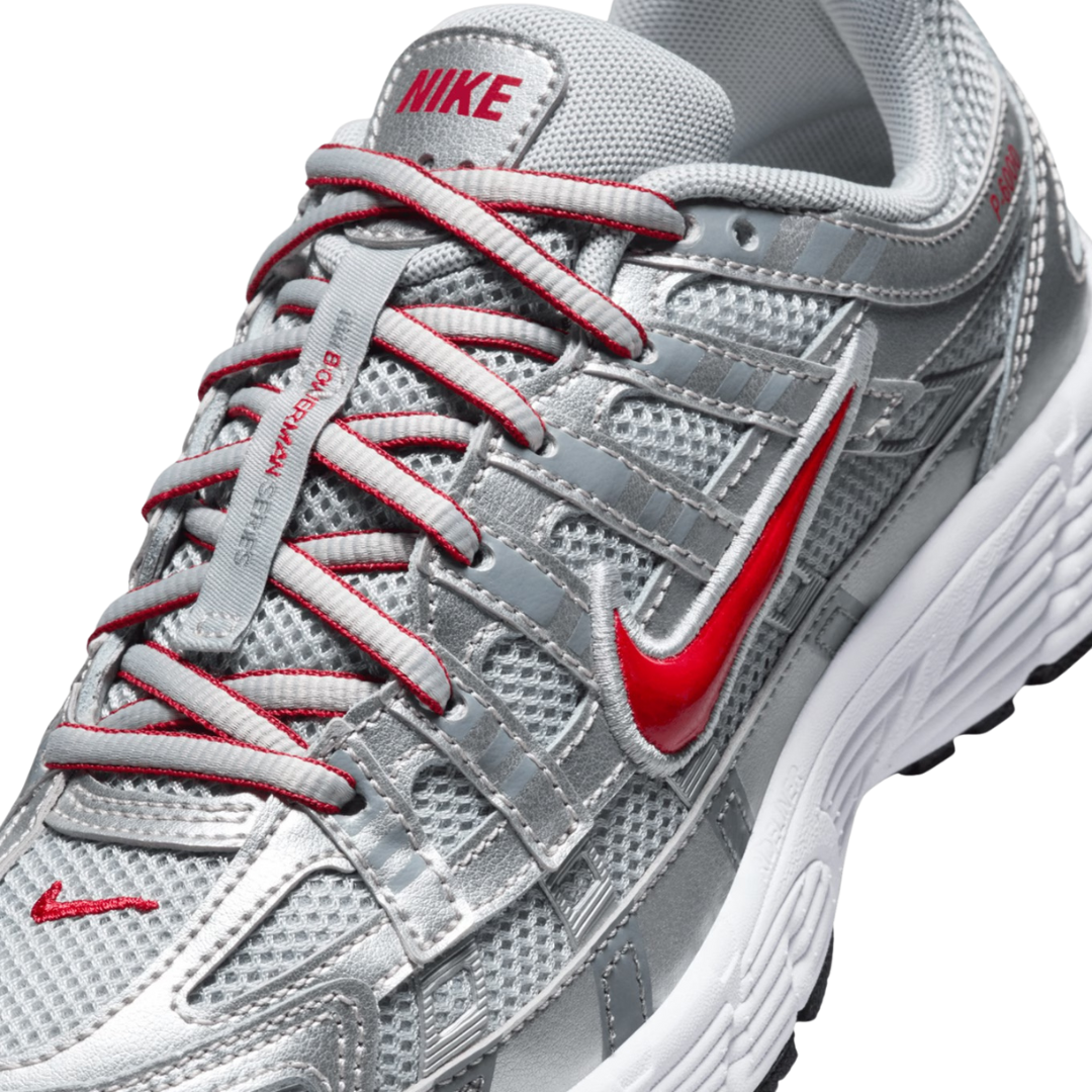 Nike P-6000 GS Metallic Silver / Gym Red - Missing Box Lid