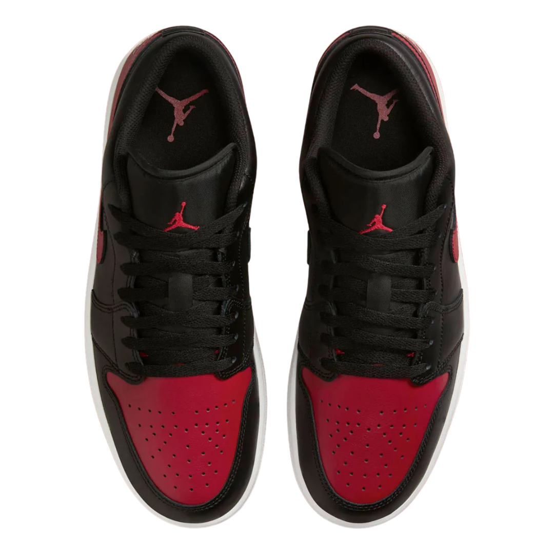 Nike Air Jordan 1 Low Black / Varsity Red - Missing Box Lid