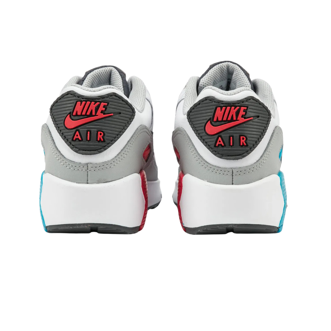 Nike Air Max 90 GS Leather White / Red / Blue - Missing Box Lid