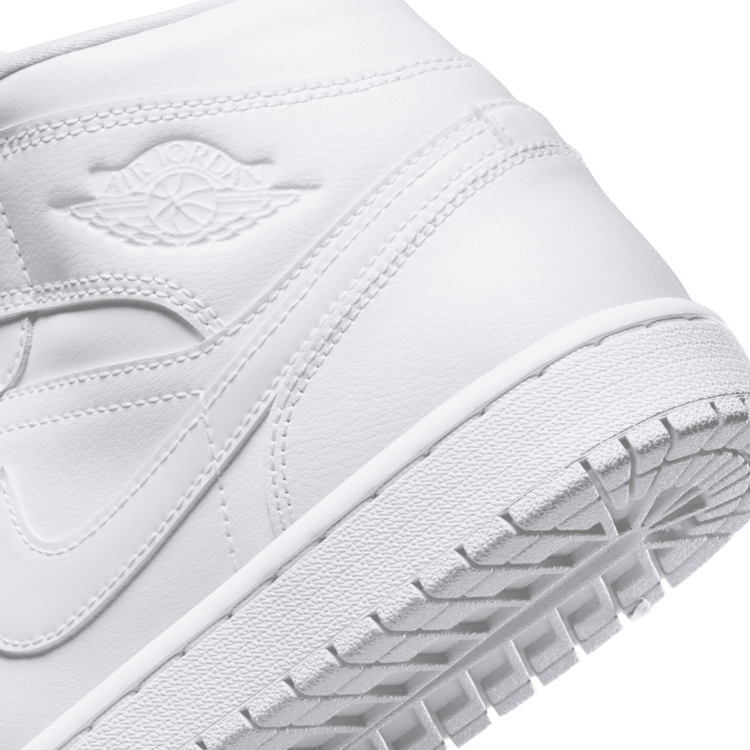 Nike Air Jordan 1 Mid 'Triple White' - Missing Box Lid
