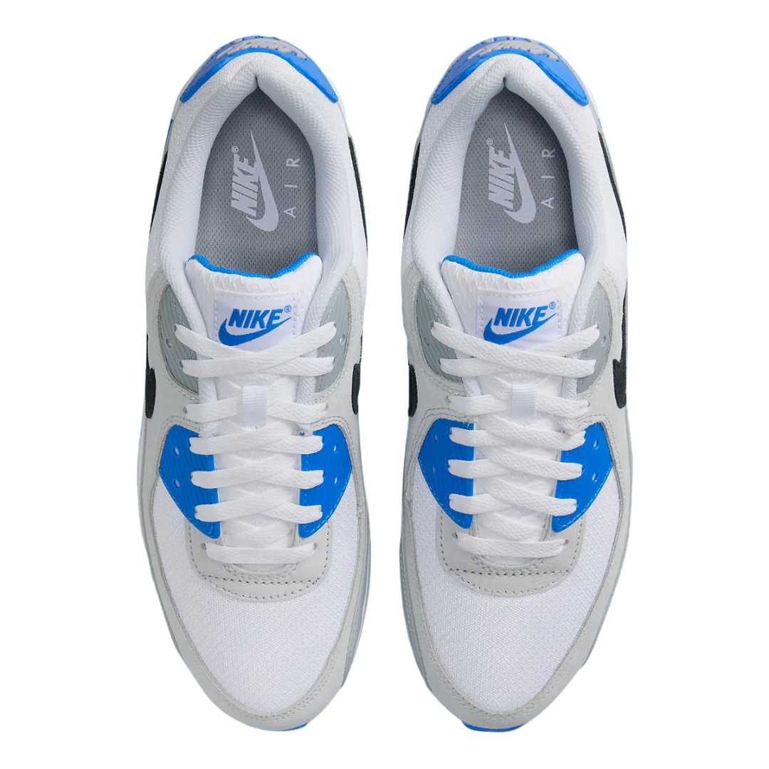 Nike Air Max 90 White / Black / Photo Blue - Missing Box Lid