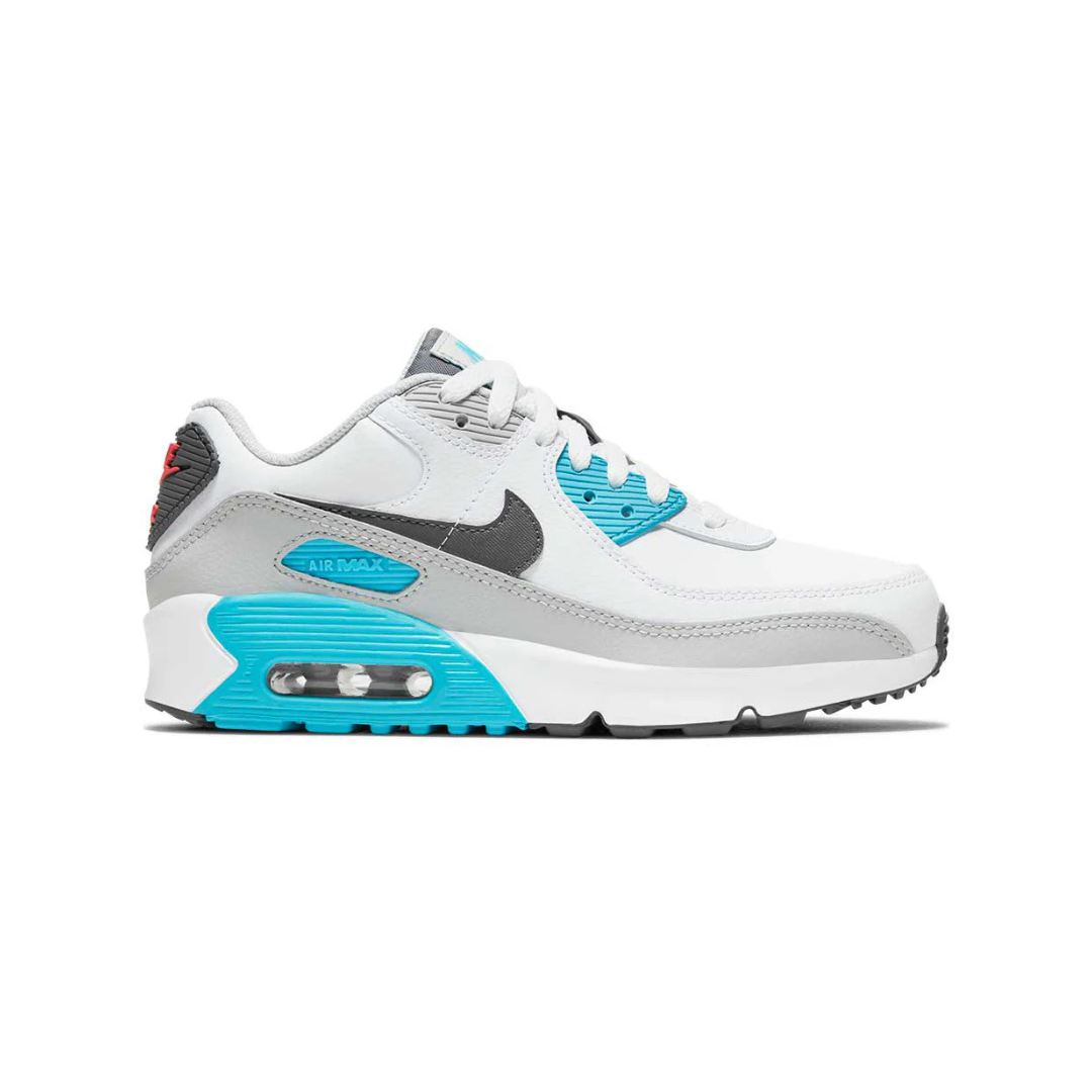 Nike Air Max 90 GS Leather White / Red / Blue - Missing Box Lid