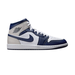 Nike Air Jordan 1 Mid Navy / Wolf Grey - Missing Box Lid