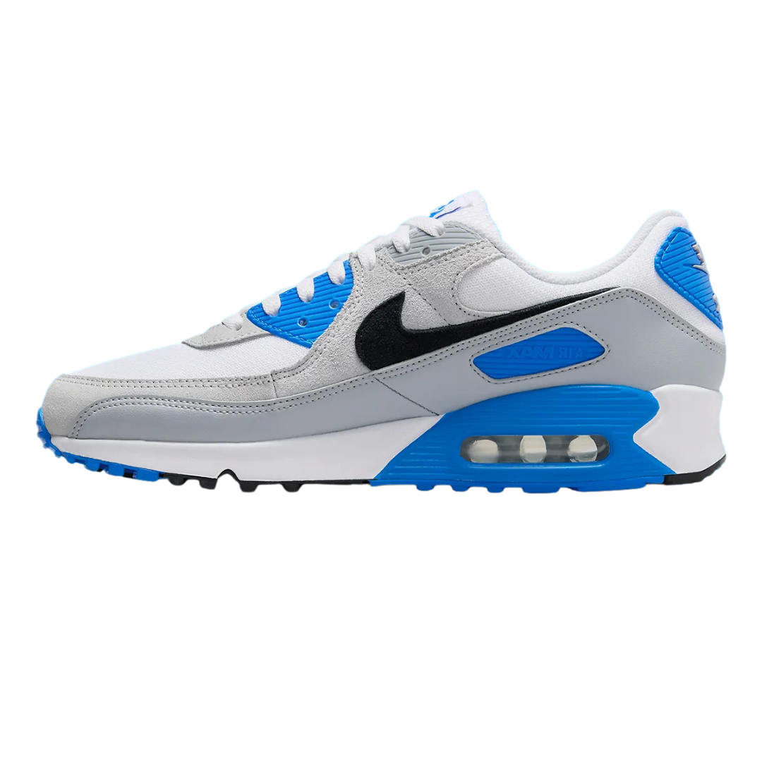 Nike Air Max 90 White / Black / Photo Blue - Missing Box Lid