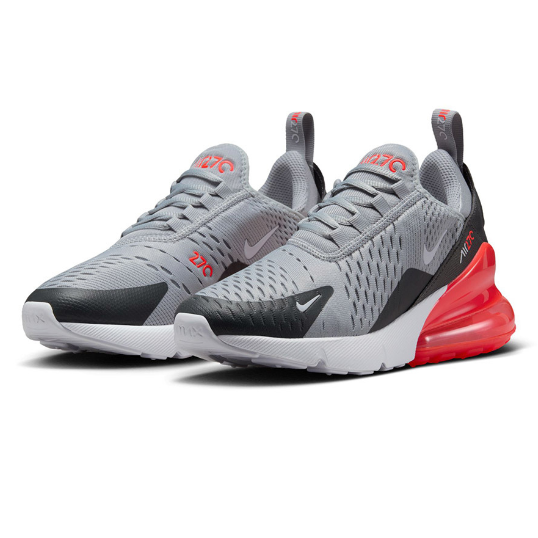 Nike Air Max 270 GS Wolf Grey / Bright Crimson - Missing Box Lid