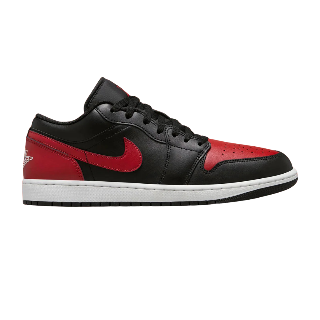 Nike Air Jordan 1 Low Black / Varsity Red - Missing Box Lid